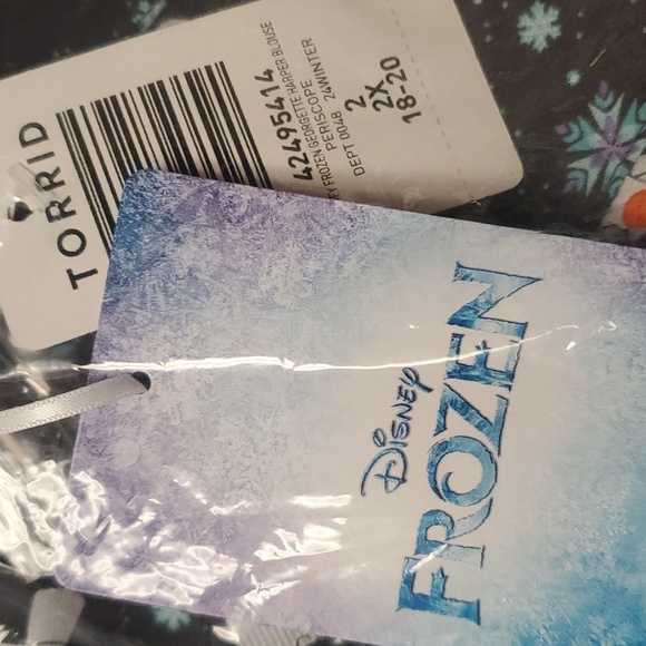 ❤️NWT VINTAGE TORRID DISNEY FROZEN SNOWMAN OLAF HARPER CHRISTMAS HOLIDAY PLUS - Picture 8 of 15